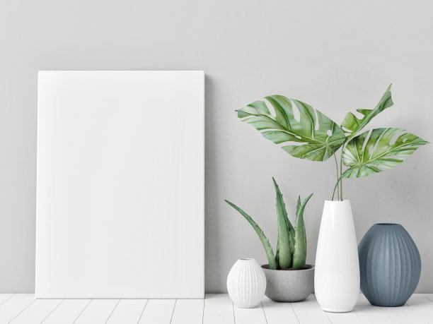 模拟海报，室内斯堪的纳维亚设计图片下载