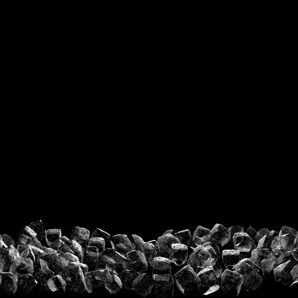 冰立方的3d渲染与黑色背景图片下载