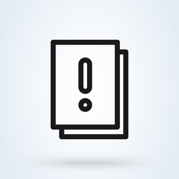 回答感叹简单的向量现代图标设计插图。图片下载