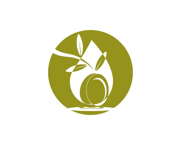 橄榄色图标矢量插图图片下载