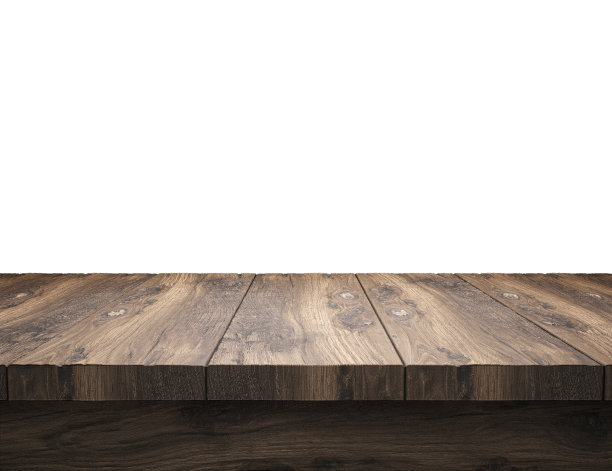 模糊的房间前面是粗糙的空白木制桌面图片下载