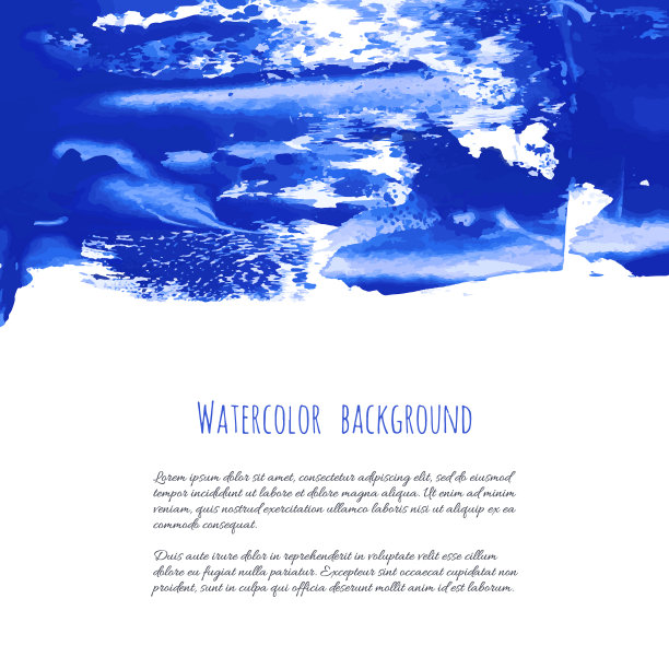 矢量码头，海军蓝，靛蓝水彩纹理图片下载