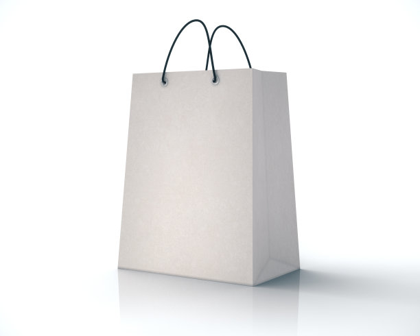 空白的白纸购物袋图片下载