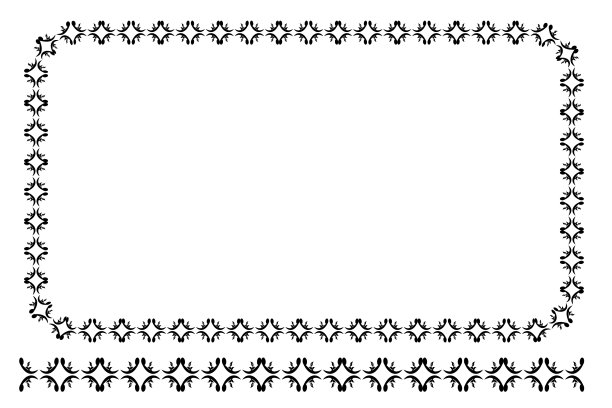 向量黑色圆角矩形花框架，孤立在白色图片下载