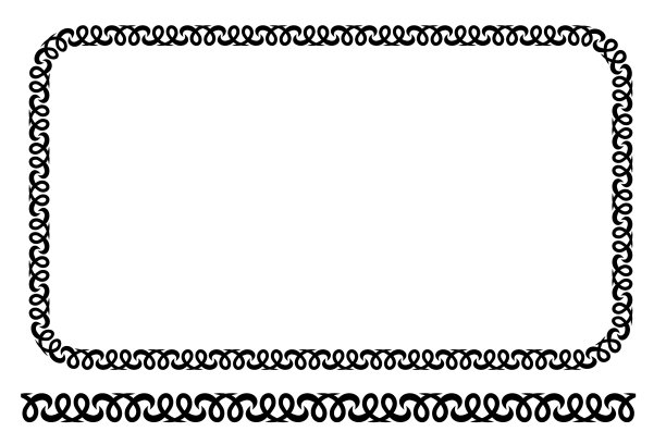向量黑色圆角矩形花框架，孤立在白色图片下载