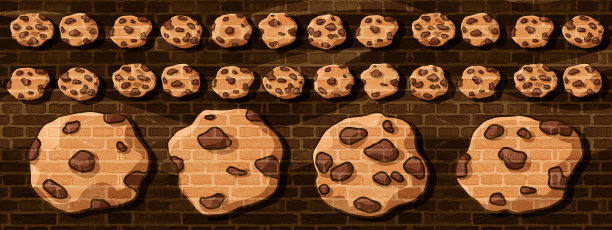 巧克力饼干设计背景墙漆图片下载