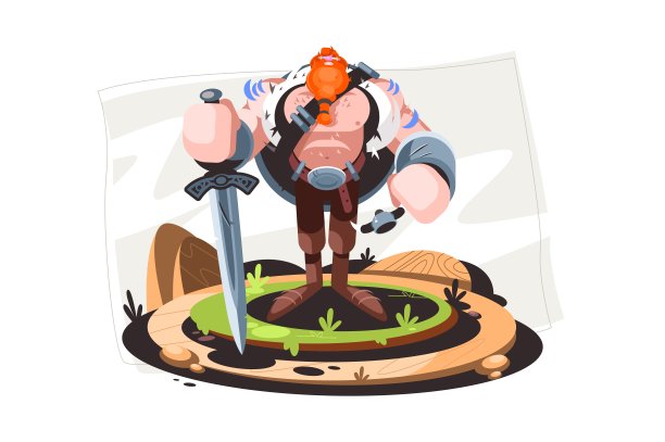 斯堪的纳维亚神话中穿着制服的维京人图片下载