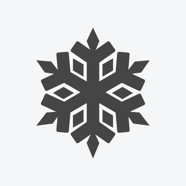 雪花图标背景图片下载