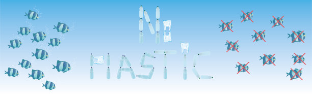 塑料垃圾造成的水污染。生态catastrophy图片下载