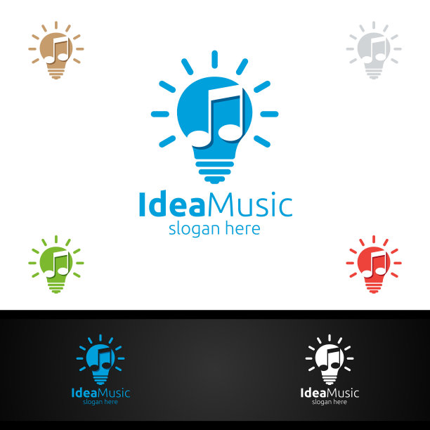 想法音乐图标与笔记概念图片下载