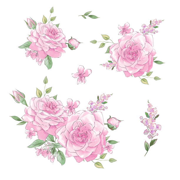 手绘插画素材ID：349834284