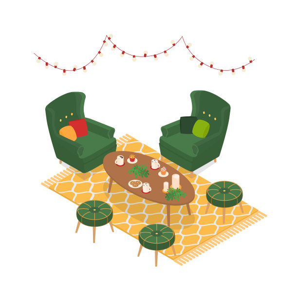 等距咖啡馆图片下载