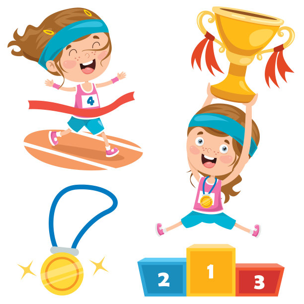 孩子们庆祝冠军的胜利图片下载