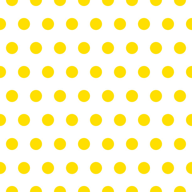 黄色圆点布料。复古的矢量模式图片下载
