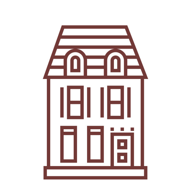 线向量房子图标图片下载