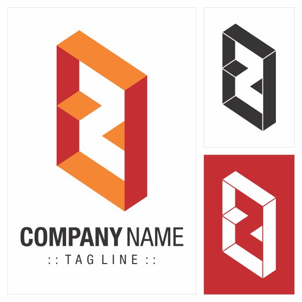 字母Z(排版)向量符号公司。3d几何架子像图标插图。优雅的身份概念设计理念品牌模板。图片下载
