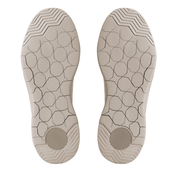 一双舒适的运动鞋橡胶鞋与顶视图轮廓孤立在白色的背景图片下载