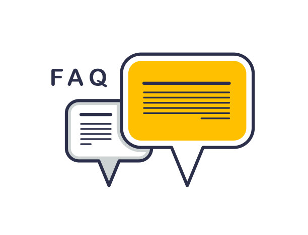 技术支持和常见问题FAQ矢量设计元素孤立白，语音气泡概念。图片下载