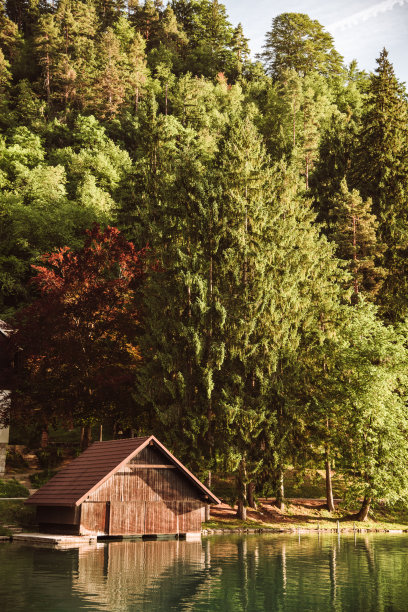 湖边小屋图片下载