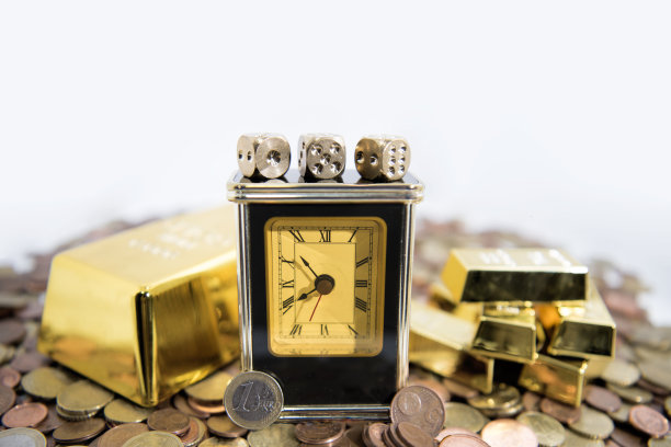 黄金交易的概念。金色的抽象照片。图片下载