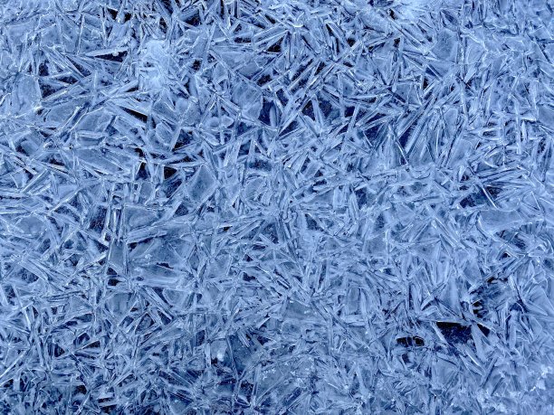 复杂冰晶的特写镜头(背景)图片下载