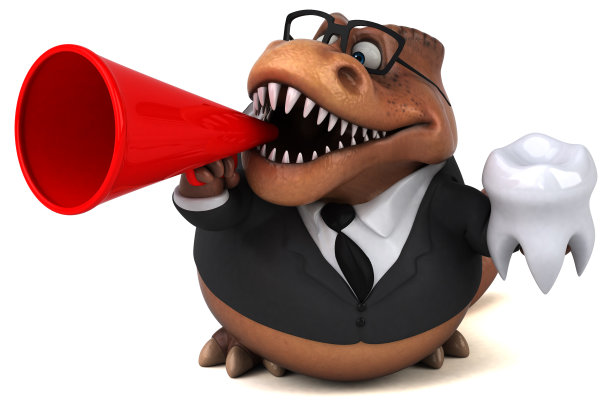 有趣的Trex - 3D插图图片下载