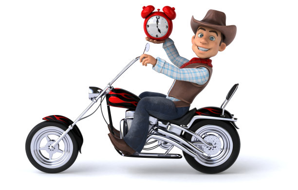 有趣的牛仔- 3D插图图片下载