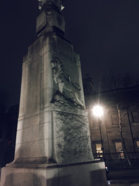 夜间照明建筑的低角度视图图片下载