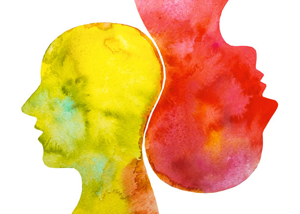 图形绘画心灵感应图片下载