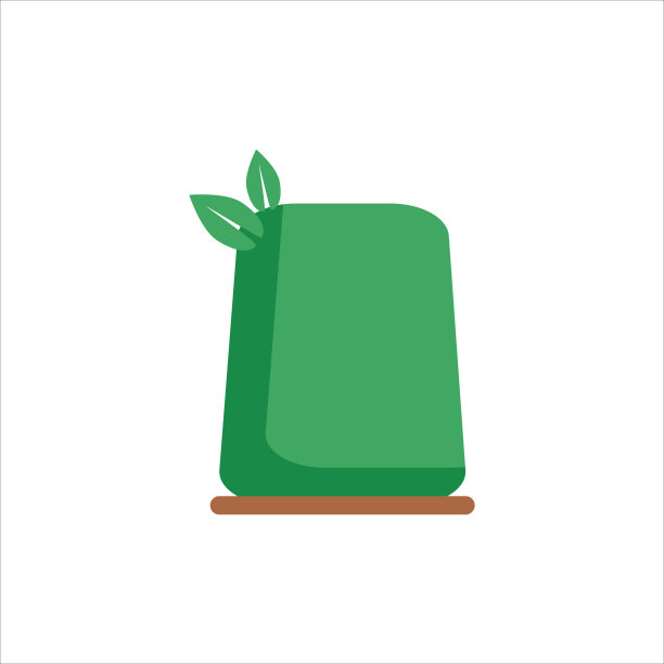 平坦的图标布什在白色的背景。生态或自然元素标志。矢量图图片下载