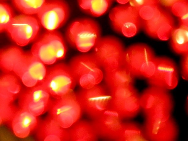 气泡抽象背景与散焦灯光和星星图片下载