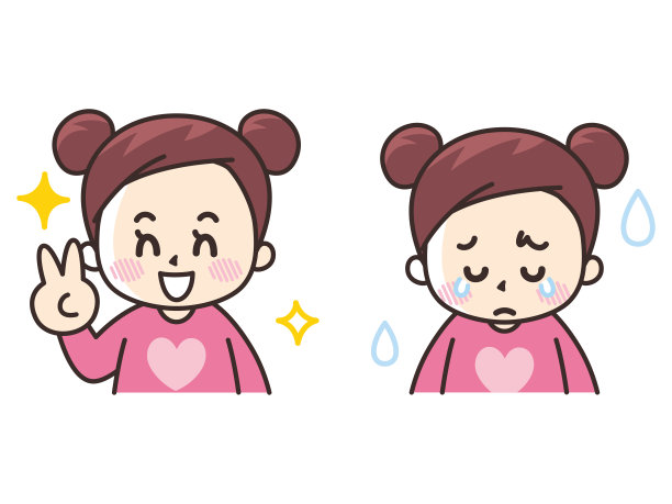女孩与快乐和悲伤图片下载