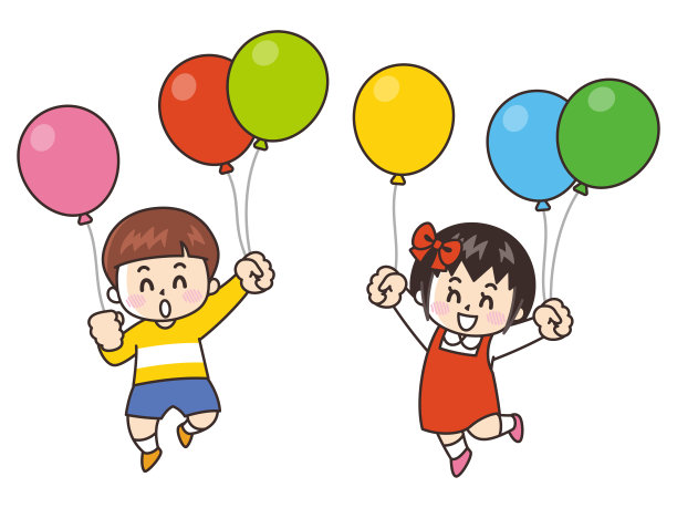 气球的孩子图片下载