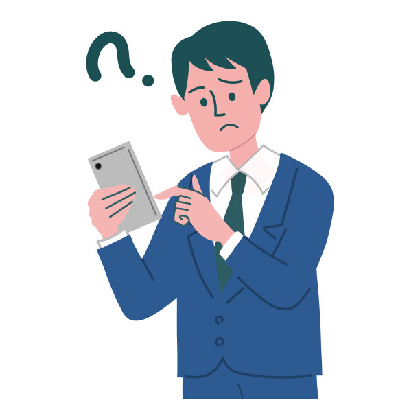 西装男智能手机手势图片下载