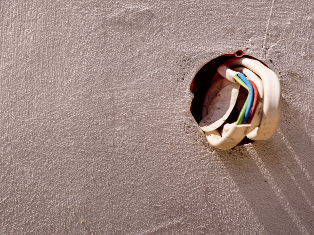 混凝土墙内电缆图片下载