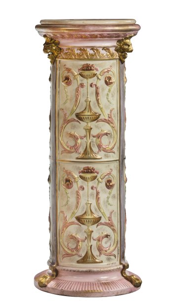 大理石柱子为室内隔离白色图片下载