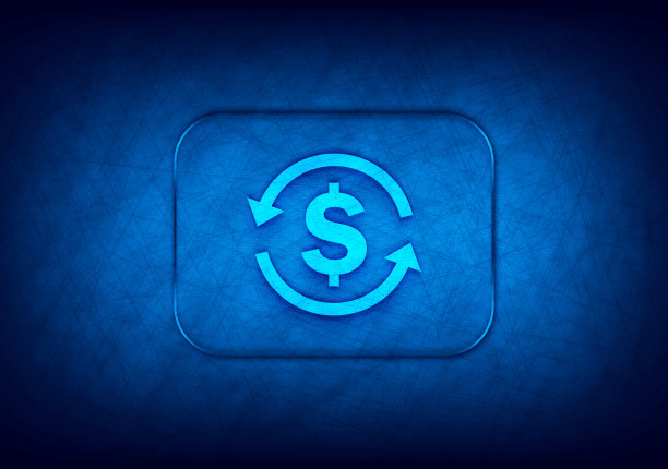 货币兑换美元符号图标抽象数字设计蓝色背景图片下载