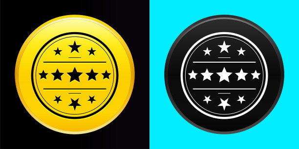 高级徽章图标平面独家按钮设置图片下载