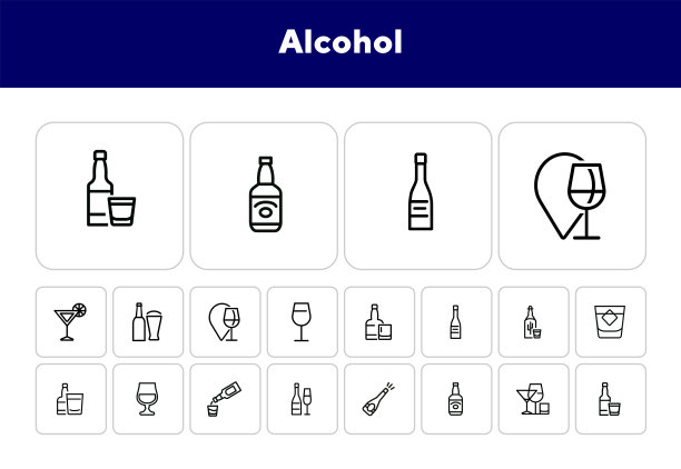 酒精线图标设置图片下载
