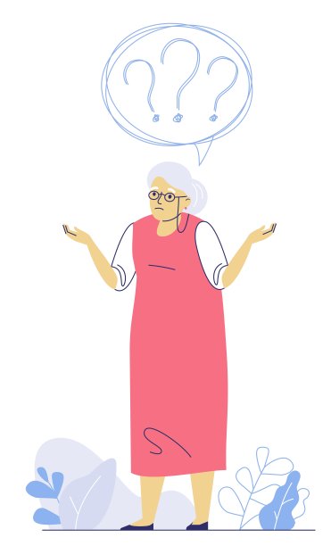 老年痴呆概念与失忆老年妇女。图片下载