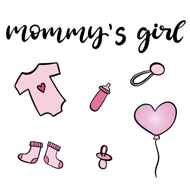 婴儿洗礼邀请与手绘字母图片下载