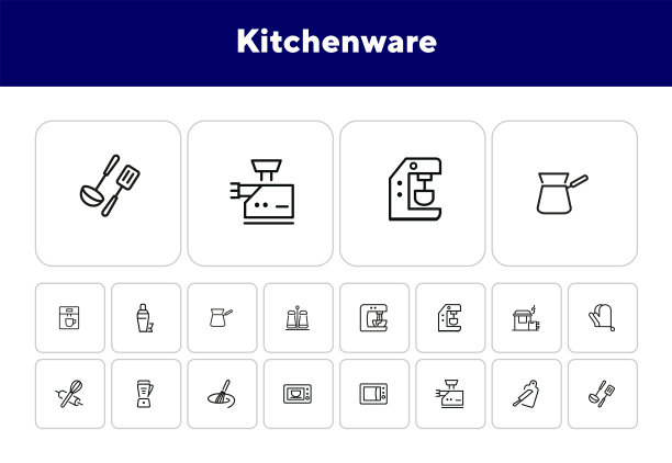 厨具线图标设置图片下载