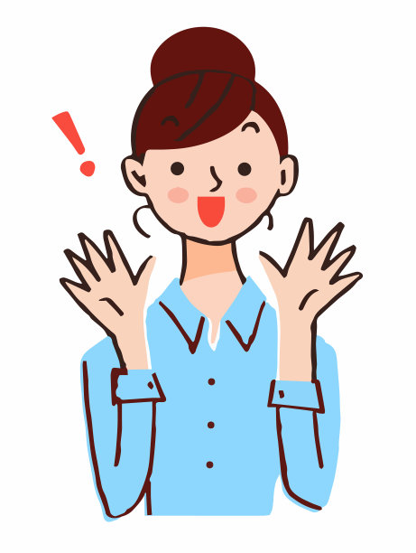 惊讶的年轻女子张开双臂图片下载