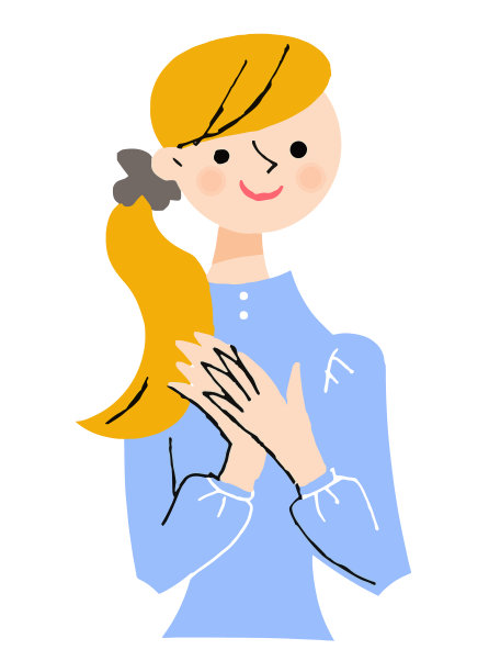 年轻女子微笑着，很乐意图片下载