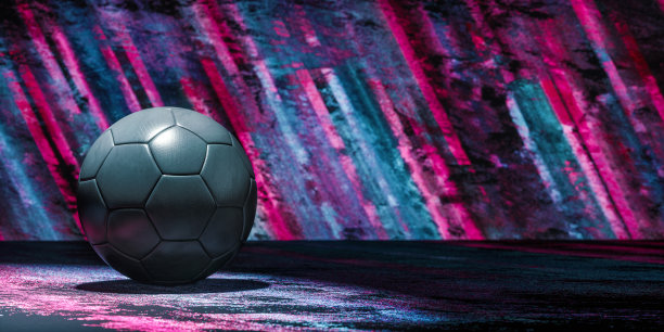 色彩斑斓的足球艺术设计图片下载