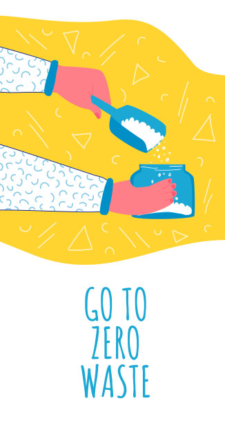 零废物生态理念。矢量插图。图片下载