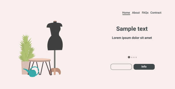 时装创意设计工作室与人体模特服装制作工作场所裁缝店缝纫车间概念水平复制空间图片下载