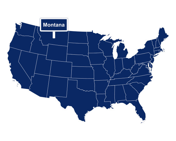 蒙大拿州有路标图片下载