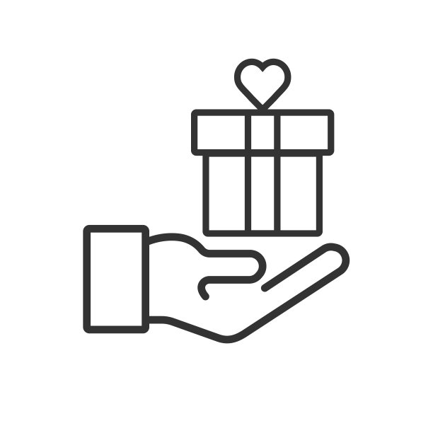 线图标-送一个礼品盒图片下载