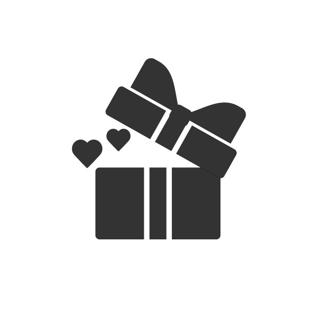 打开带有飞心的礼盒。爱情的象征，标志的标志。情人节矢量插图。可编辑的中风。图片下载